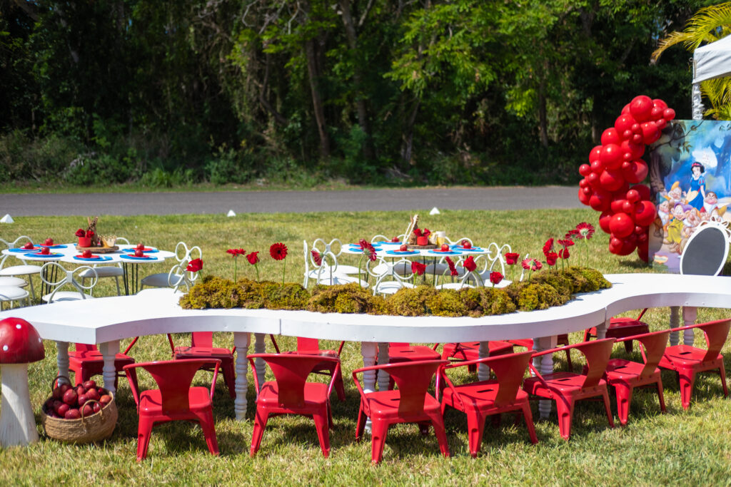 snow white-themed party